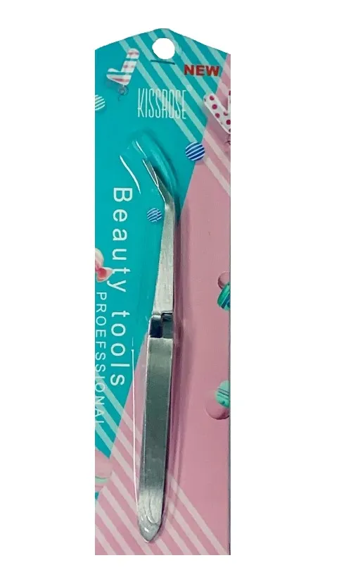 KISSROSE пинцет остроконечный изогнутый HD00047/EL231063 (12)