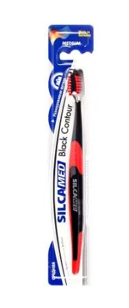 SILCAMED щетка зубная black contour ср.жесткости 206B