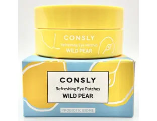 CONSLY патчи гидрогелевые д/кожи вокруг глаз с пробиотиками и экстрактом дикой груши 60шт