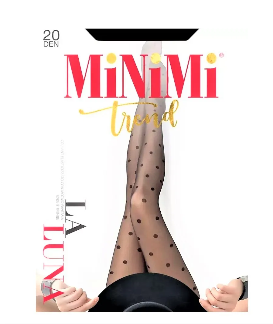 MINIMI колготки женские la luna средний горох 20 nero р.2