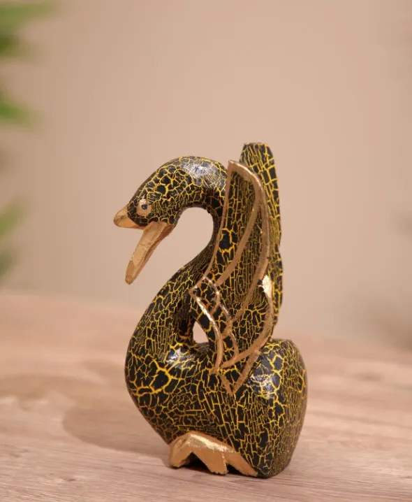 Сувенир лебедь дерево 7*8*15см 7779777