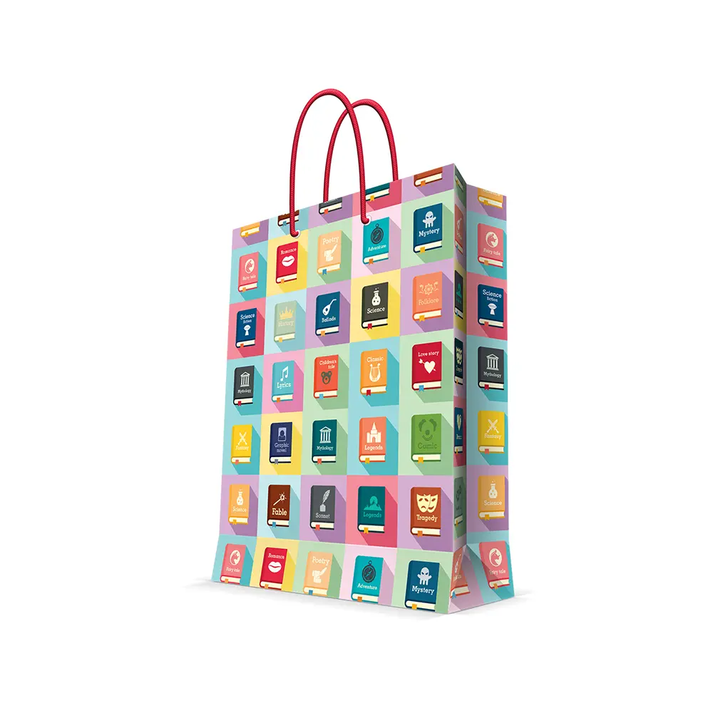 Пакет подарочный с ламинацией 26*32,4*12,7см 88005