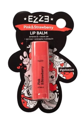 EZZE бальзам д/губ pink&strawberry 4,8г