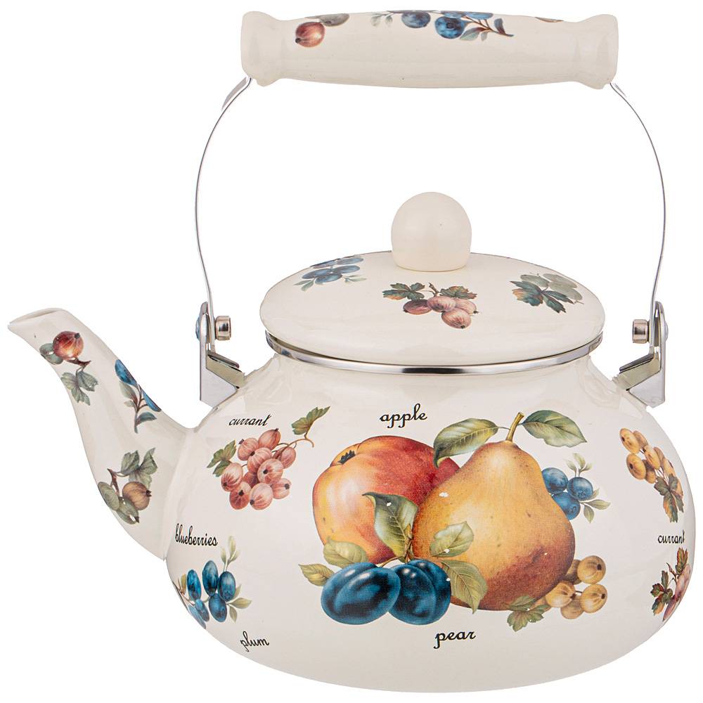 AGNESS Фрукты чайник эмалированный 2,5л 934-426