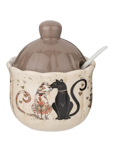 AGNESS Парижские коты сахарница 280мл 358-1737