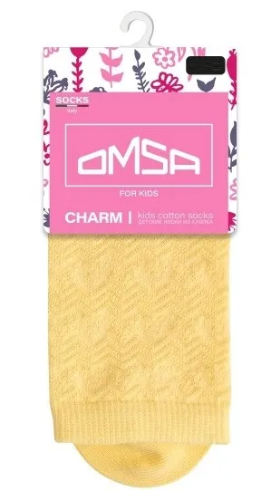 OMSA носки детские ажур 22A02 lemon р.27-30