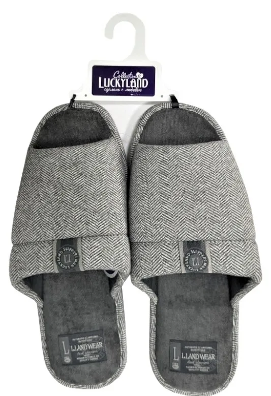 LUCKY LAND обувь домашняя мужская пантолеты 4356 M-CH-O р.45