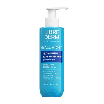 Librederm Hyaluronic Гель-крем для умывания очищающий, 200 мл
