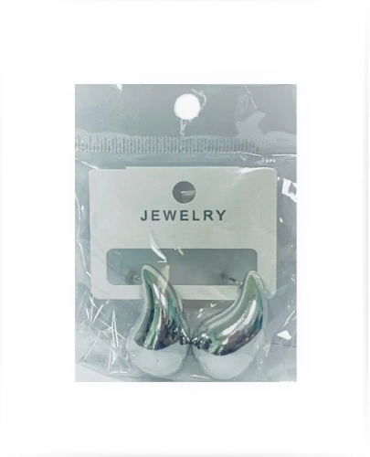 Серьги капля цв.серебро L 230722