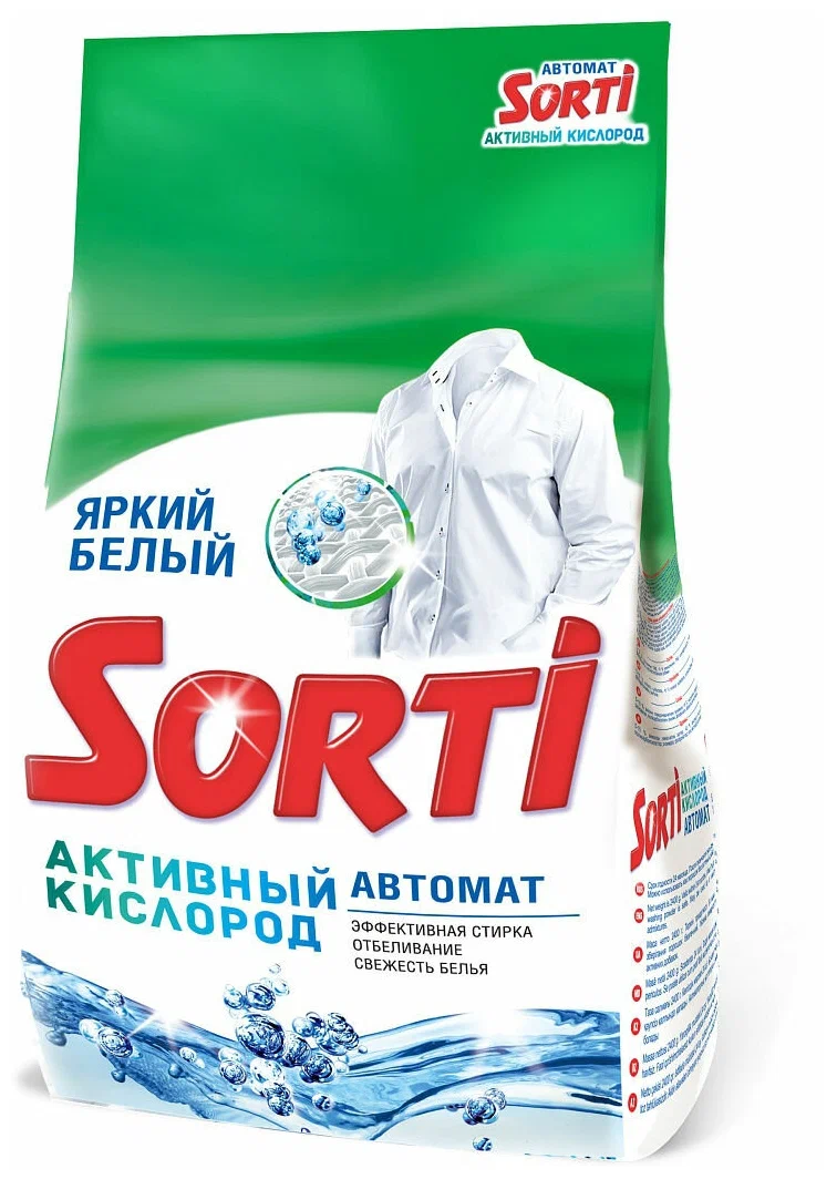 Стиральный порошок "Sorti Активный Кислород" м/у 1500 г Авт./а12109