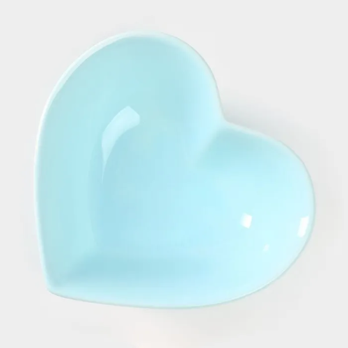 Салатник сердце цв.голубой 12*11,5*4,2см 4951219
