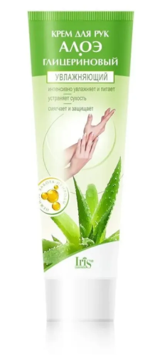 IRIS крем д/рук алоэ-глицериновый увлажняющий 100мл