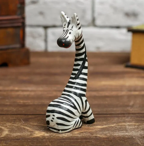 Сувенир дерево стеснительная зебра 13*5,5*3,5см 1244867