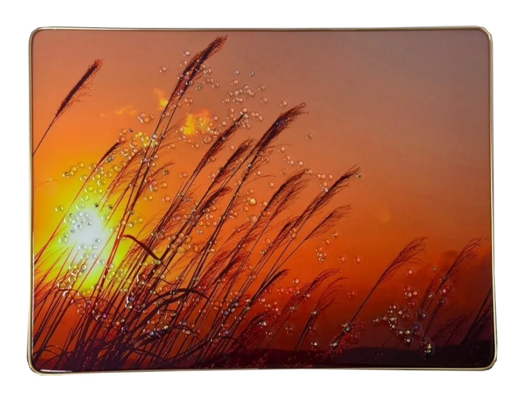 Картина трава на закате 30*40см 2025-0268