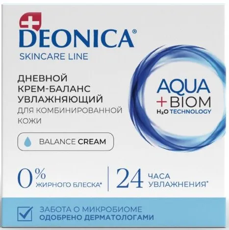 DEONICA крем д/лица баланс увлажнения д/комбинированной кожи 50мл