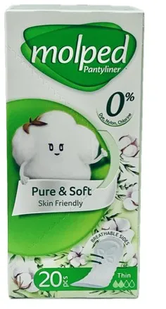 MOLPED прокладки ежедневные pure&soft 20шт
