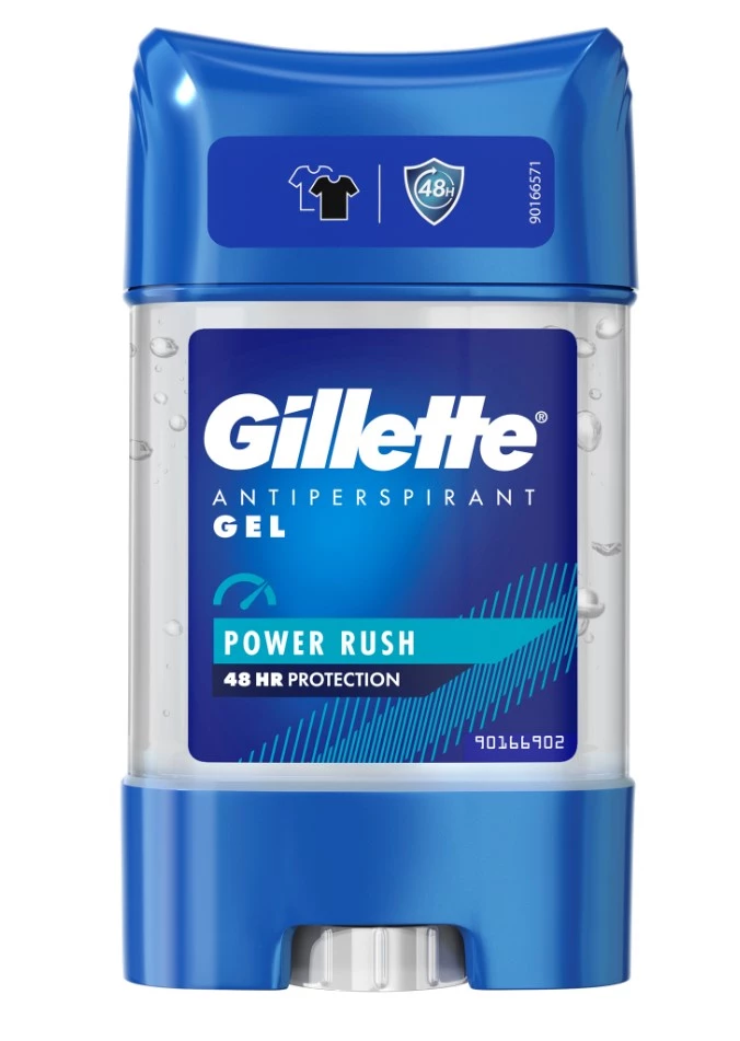 GILLETTE дезодорант-антиперспирант гелевый power rush 70мл