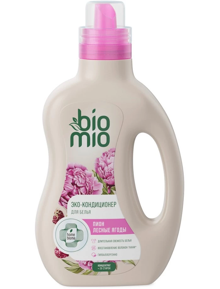 BIOMIO Bio-Soft кондиционер д/белья пион и лесные ягоды 800мл