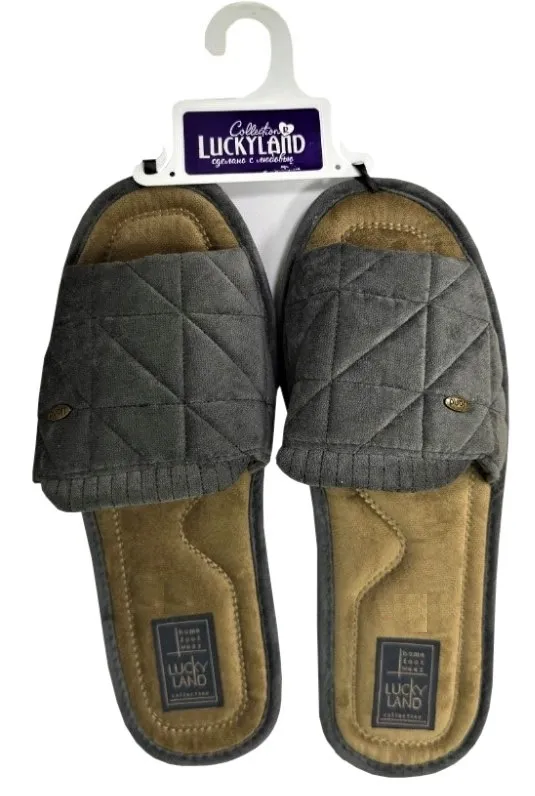 LUCKY LAND обувь домашняя мужская пантолеты 4075 M-CH-O р.45