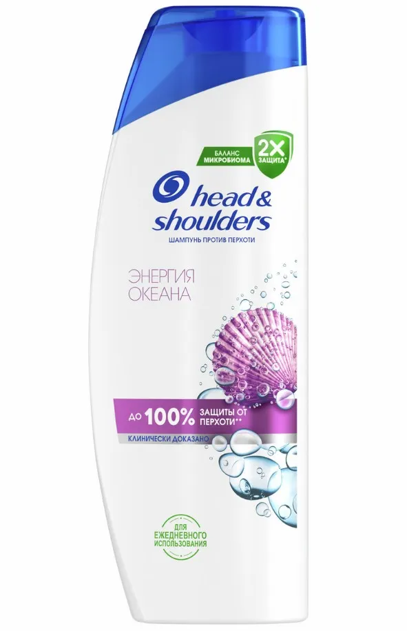 HEAD&SHOULDERS шампунь д/волос против перхоти энергия океана 360мл