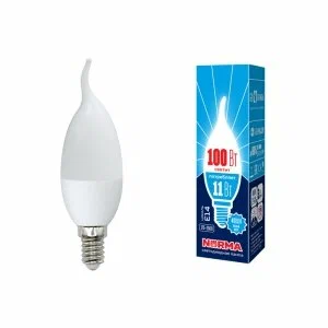 VOLPE лампа светодиодная белый свет LED-CW37-11W/NW/E14/FR/NR