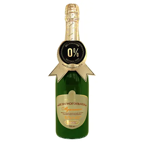 ABSOLUTE NATURE нектар виноградно-яблочный безалкогольное мускатное премиум 750мл ст.б/ 12