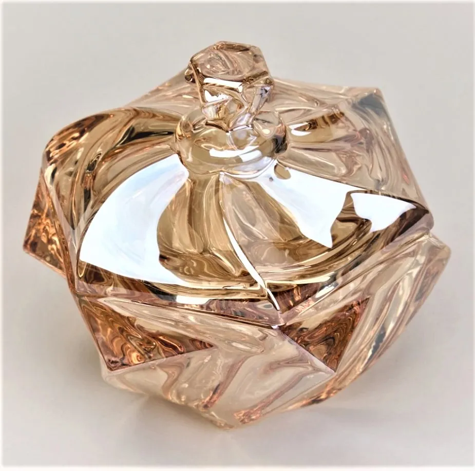 LEFARD Bohema блюдо с крышкой amber 11,5*11,5см 195-231