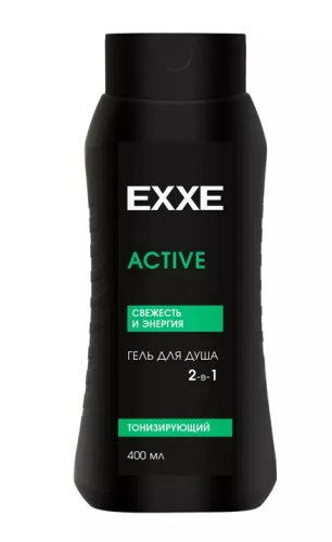 EXXE MEN гель д/душа 2в1 active тонизирующий 400мл