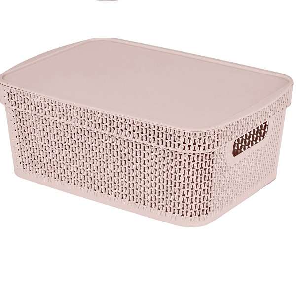 AJUR корзина д/хранения цв.бежевый топаз 11л KL411511005