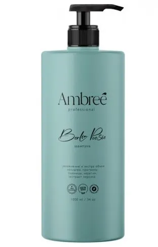AMBREE Profesional шампунь д/волос кератиновый увлажнение и экстра объем berlin poesie 1000мл