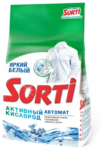 Стиральный порошок "Sorti Активный Кислород" м/у 1500 г Авт./а12109