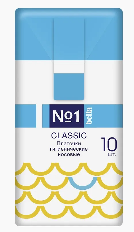 BELLA Сlassic платочки носовые №1 2сл. 10шт
