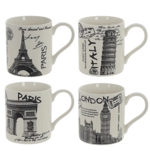 Кружка города фарфор 400мл 796404/6