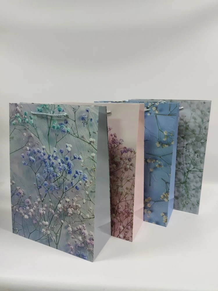 Пакет подарочный 30*41.5*12см Гипсофила ED0352