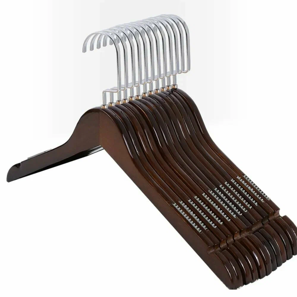Вешалка для одежды 1шт пластик цв.коричневый L 230281
