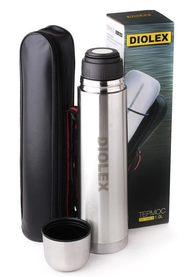 DIOLEX Термос нерж.сталь в чехле 500мл DX-500-B