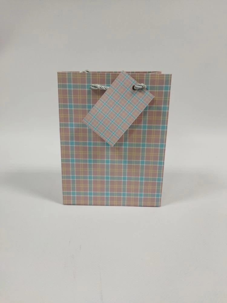 Пакет подарочный 14*18*8см Клетка EJ25233