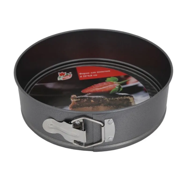 Форма д/выпечки разъемная цв.серый 24*6,8см YL-B01