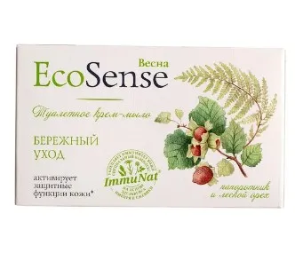 ВЕСНА Ecosense крем-мыло туалетное папоротник и орех 90г