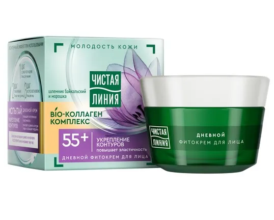 ЧИСТАЯ ЛИНИЯ фито-крем д/лица от 55лет шлемник и морошка 45мл