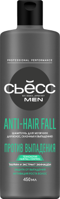 СЬЁСС MEN шампунь д/волос склонных к выпадению anti-hair fall 450мл