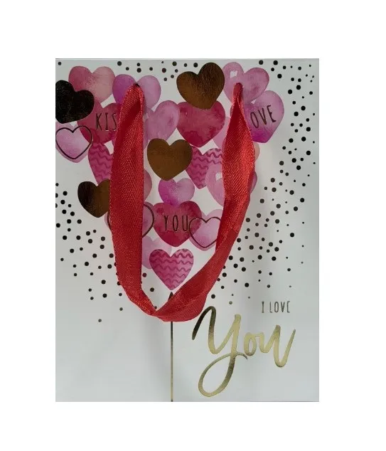 Пакет подарочный 12*15*6см i love you 479154 (10)