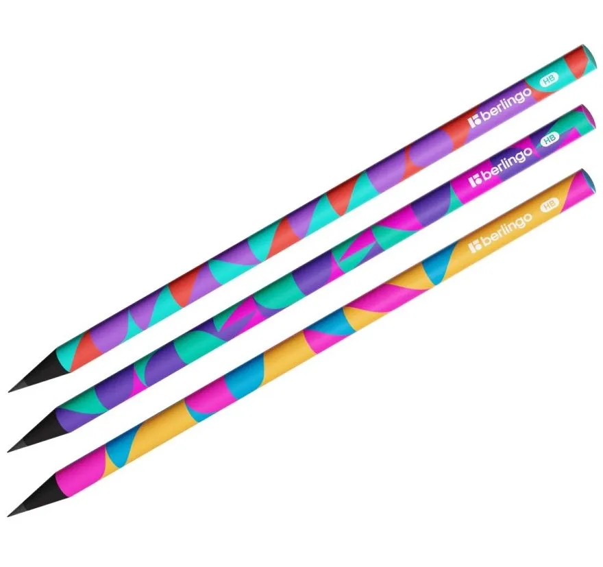 BERLINGO карандаш ч/г neonometry HB черное дерево