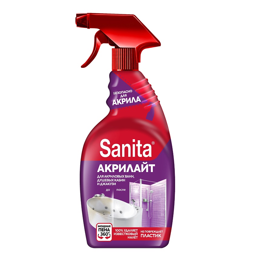 SANITA средство чистящее д/удаления известкового налета акрилайт 500мл