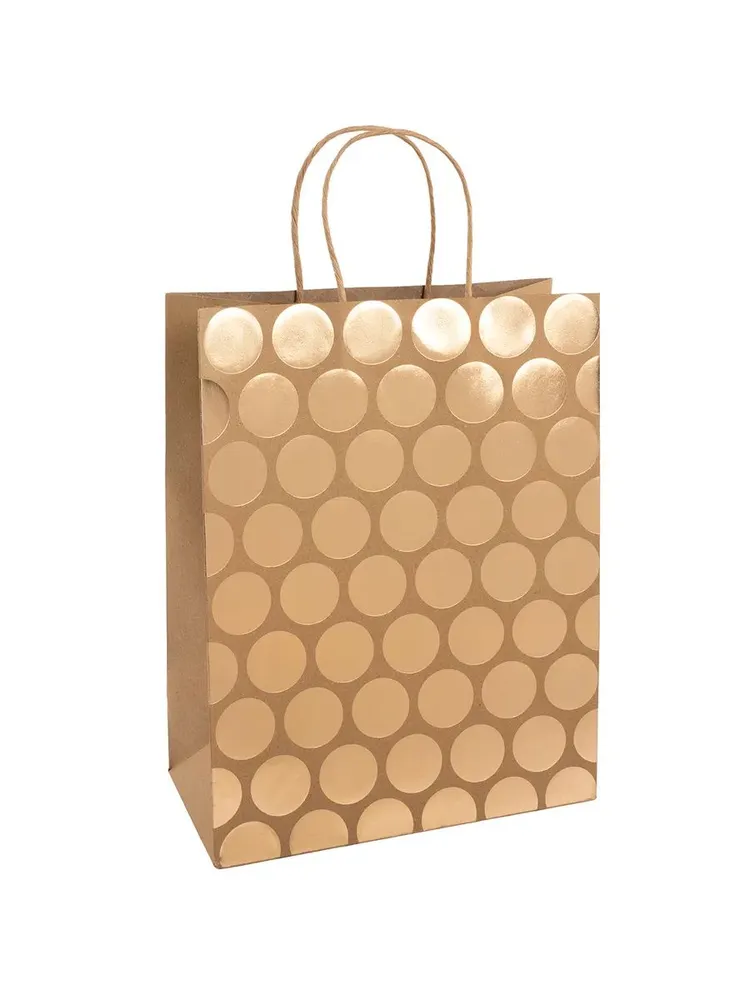 Пакет подарочный крафт 18*21*10см Абстракция гологр. EJ25348