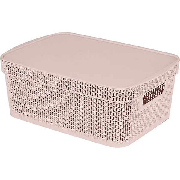 AJUR корзина д/хранения с ручками цв.бежевый топаз 11л KL411410005