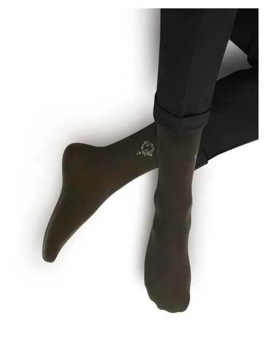 OMSA носки мужские eco рисунок волк 409 militari р.39-41