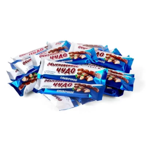 Батончик вафельный Славянка Обыкновенное Чудо сливочный 55г; 24