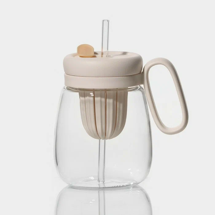 Кружка с трубочкой Бьорн 850мл 9755259