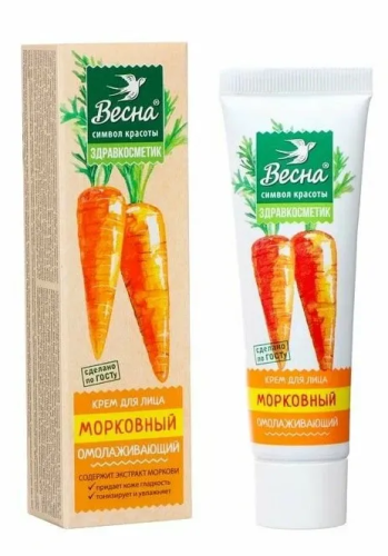 ВЕСНА крем д/лица морковный омолаживающий 40мл